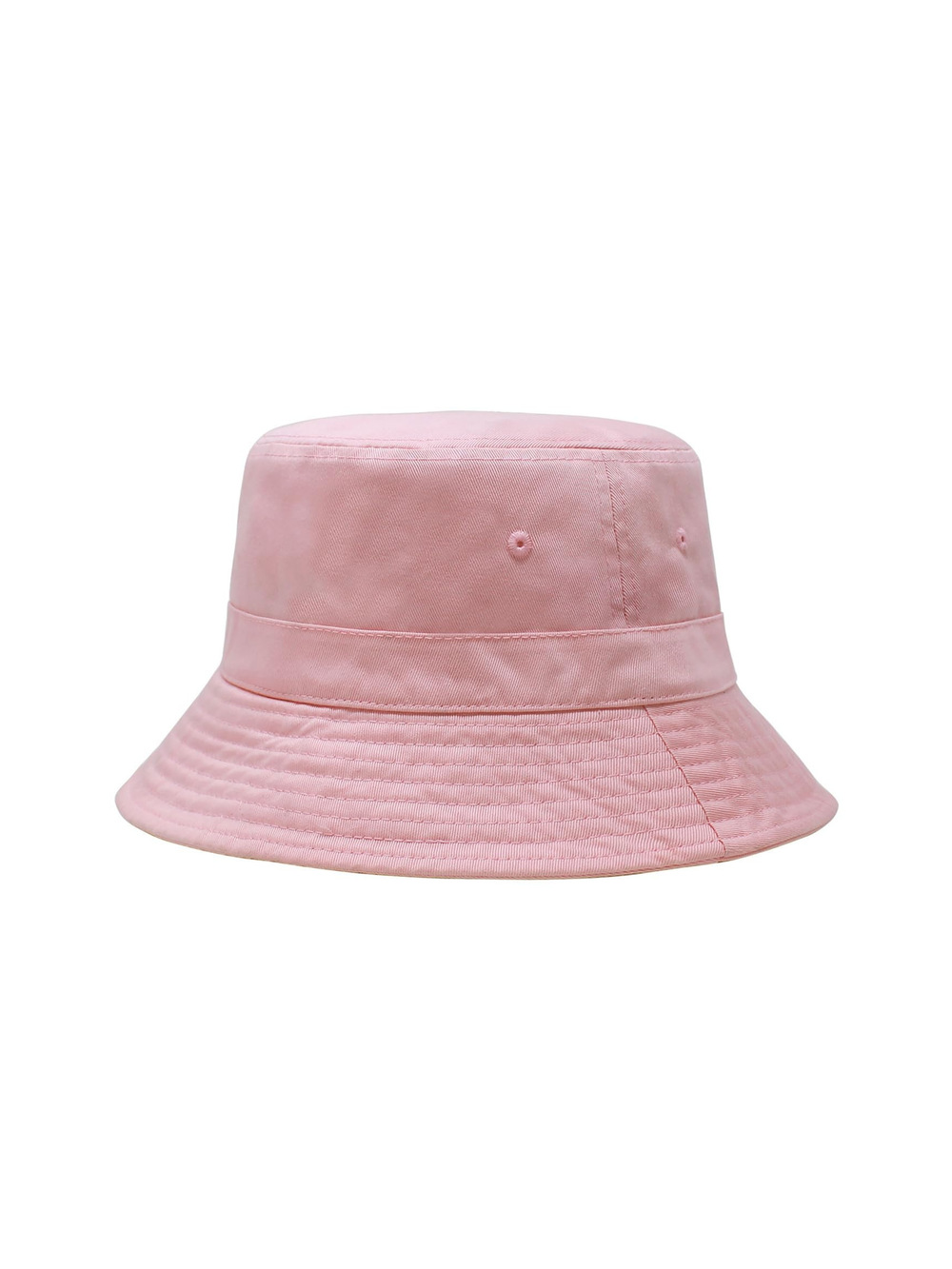 Hot Summer Bucket Hat Trendy Cotton Sun Cap for Beach | Light Pink | Size OS